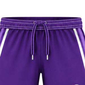Customized Purple <b>White</b> Rugby <b>Shorts</b> Team Uniform Breathable Lightweight Custom Training Sportswear Athletic Performance <b>Shorts</b> - Product Image 5