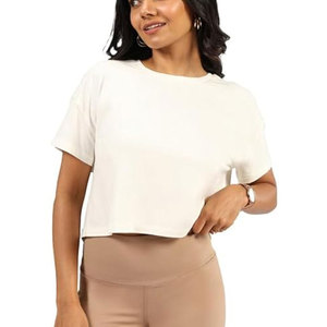 Camiseta Moderna para Mujer, Corte Cuadrado, Ajuste Regular, 100% Algodón, Secado Rápido, Ligera, Tejido Cómodo para Verano, Diseñada para Uso Casual - Product Image 1