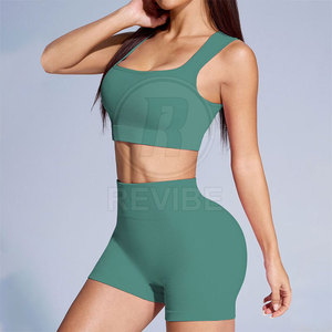 Conjunto de Pantalones Cortos de Yoga para el Hogar, Material Suave y Transpirable de Alta Calidad, Conjunto de 2 Piezas para Entrenamiento Diario, Venta en Línea - Product Image 5