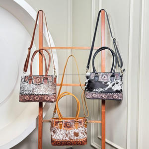 Gran oferta, bolso de mano de cuero para mujer, bolso de mano para ocultar, bolso de hombro Popular de cuero genuino, bolso cruzado grande de piel de vaca - Product Image 5