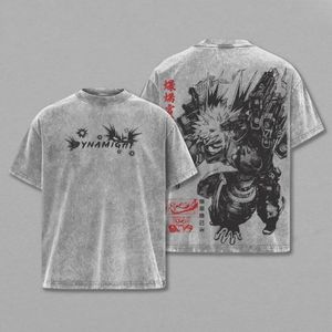 เสื้อยืดโอเวอร์ไซส์วินเทจผู้ชายแบบย้อมสีเอซิด พิมพ์ลายตามสั่ง ผ้าฝ้าย 100% หนัก (220 กรัม) ป้องกันรอยยับ - Product Image 2