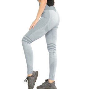 Leggings de yoga taille haute respirants et à séchage rapide en coton/fibre de bambou satinée pour femmes, avec effet push-up - Product Image 4
