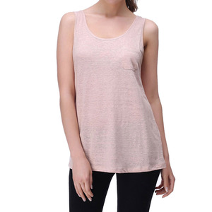 Latest Design Breathable Casual Women Tank Top Made in Best Cotton/Polyester Customized Front Logo - Product Image 1