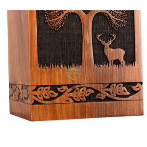 Handcrafted lifetree bird urn & Natural Wood Cremation Urn Blue Epoxy Ashes <b>Box</b> Artistic Funeral <b>Memorial</b> <b>Keepsake</b> by AYAANS - Product Image 6