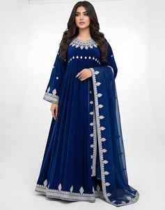 Vestido de novia étnico tradicional pashtún, bohemio, afgano, vintage, largo hasta el suelo, hecho a mano, con estampado floral, personalizable, de tela, para mujer - Product Image 4