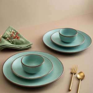 Assiette de table en céramique personnalisée avec impression par tampographie, 7/8 pouces, assiette de présentation économique pour hôtel, prix usine - Product Image 5