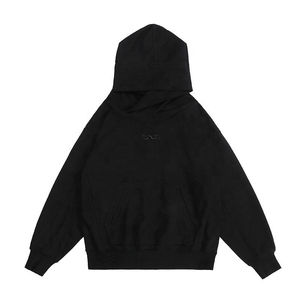 Ensemble de survêtement hiver en coton 100% pour homme, coupe oversize, avec capuche intégrale respirante, style urbain, fermeture éclair, jogging - Product Image 3