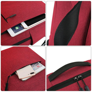 Sac à dos pour ordinateur portable de luxe élégant avec logo personnalisé, sangle détachable, poches latérales, fonction imperméable - pour les voyages - Product Image 5