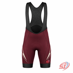 Mens <b>Padded</b> Polyamide Quick Dry Compression <b>Cycling</b> Bib <b>Shorts</b> with Reflective Printing for Road Racing - Product Image 3