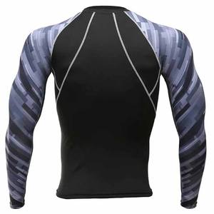 Rashguard de Compression Unisexe de Qualité Supérieure pour Hommes, Écologique, Anti-Bactérien, en Spandex/Nylon, Séchage Rapide, Manches Longues pour BJJ - Product Image 5