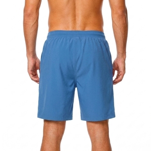 Shorts Bermuda Homme Bleu Uni en Toile 100% Coton Respirant Imperméable à Séchage Rapide avec Taille Élastique et Poches – Coupe Décontractée Taille Moyenne - Product Image 2