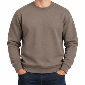 Ensemble de survêtements d'hiver pour hommes en polyester/coton, coupe oversize, écologique, 350g, respirant, couleur unie, avec logo personnalisé 2026 - Product Image 3