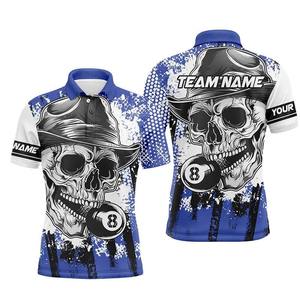 Chemise de billard pour homme personnalisable de haute qualité OEM, tricotée unie, manches courtes, design sportif, polyester à séchage rapide - Product Image 6