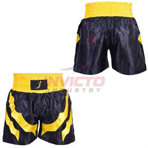 Pantalones Cortos de Muay Thai Hechos a Medida, Estilo Nuevo, Color Sólido, Hechos en Pakistán, para Hombre - Product Image 4