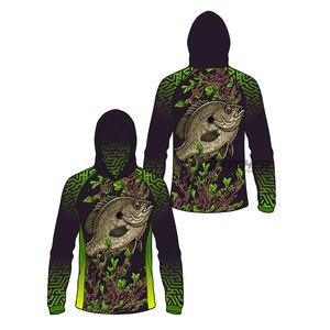 Fishing Hooded Shirts Bulk Order <b>Lightweight</b> Breathable Waterproof Printed Sun <b>Hoodie</b> Long Sleeve UPF 50+ Quick Dry for Anglers - Product Image 5