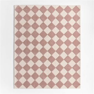 Indian Supplier's Unique Geometric diamond pattern Modern Hand Tufted Wool Rugs High Quality Cut and Loop Pile PET Friendly - Product Image 1