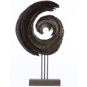 Escultura Abstracta de Latón Refinado y Aluminio, Arte Decorativo en Metal, Estatua Decorativa, Figura Metálica para Hotel, Decoración de Mesa para el Hogar - Product Image 3