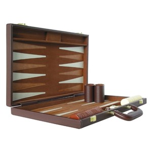 Juego de Backgammon de Cuero Premium, Juego de Mesa Clásico, Maletín de Lujo Portátil, Maleta de Viaje, Juegos de Backgammon para Adultos - Product Image 2