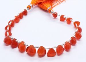 AAA Natural Carnelian Faceted Pyramid <b>Beads</b> 6-7MM Triangle Shape Carnelian Gemstone <b>Beads</b> 7 Inch Carnelian <b>Beads</b> For Jewelry - Product Image 5