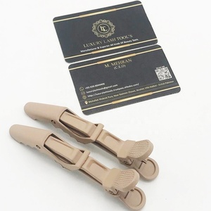 Giá tốt nhất chất lượng cao Matt Nâu cá sấu Clip tóc mở rộng công cụ mới đến nhãn hiệu riêng tóc tạo kiểu tóc Clip - Product Image 2