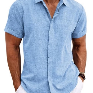 Chemise Hawaïenne à Col Cubain Personnalisée avec Imprimé Graphique de Haute Qualité, Manches Courtes, en Polyester, Boutonnée, Style Plage - Product Image 3