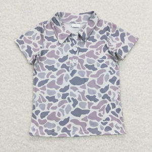 Chemise polo en polyester pour filles INDEX, imprimé drapeau américain, col rouge, uniforme scolaire pour enfants - Product Image 6