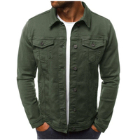 Chaqueta Bomber de Mezclilla a Rayas Estilo Y2K para Hombre, Impermeable, Transpirable, Ecológica, Estilo Casual Hip Hop Urbano (100% Algodón)