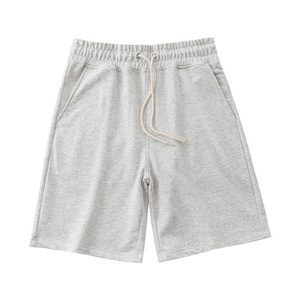 Shorts Bermuda Vintage Vert Uni en Coton pour Homme avec Cordon de Serrage et Poches, Style Décontracté, Coupe Mi-Haute - Product Image 6
