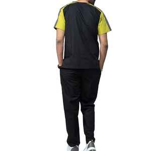 Mens Medical Scrub Suit Navy Blue Hospital Uniform V Neck <b>Doctor</b> Nurse Workwear <b>Set</b> for Healthcare Professionals - Product Image 3