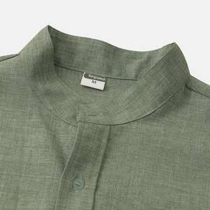Camisa Cárdigan de Manga Corta con Cuello Cuadrado Estilo Coreano para Hombre, Patrón de Flores Pequeñas, Informal, con Botones, Ropa de Trabajo de Verano, 100% Algodón, OEM - Product Image 5