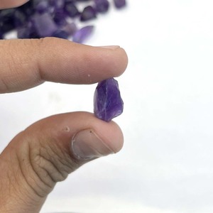 Pierre brute d'améthyste véritable 8x10mm - Pierre précieuse naturelle non taillée, brute, fournitures de fabrication de bijoux violets - Product Image 5