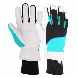 Gants mécaniques en cuir de vachette grainé de haute qualité, doublure polaire, protection des mains, résistants à la chaleur, antidérapants, respirants, pour l'extérieur - Product Image 3