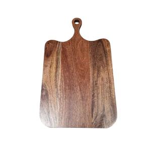 Planche à découper ronde en bois massif, ornements de cuisine élégants, idéale pour couper les légumes, les fruits, le pain, le fromage - Product Image 3