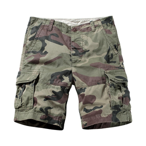Pantalones Cortos Cargo de Punto con Cordón para Hombre, Diseño Personalizado al por Mayor, 100% Algodón, Casuales, Transpirables, de Secado Rápido, Antiarrugas, para Verano - Product Image 1