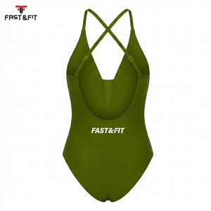 High Quality Customized Women Swim Jammer Summer Beach Swim Suit Custom Color Logo Digital Print Spandex Polyester - Product Image 2