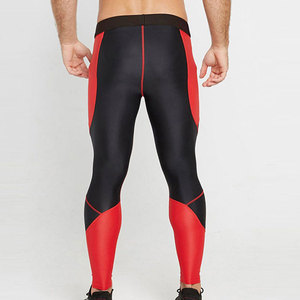 Leggings pour hommes de qualité supérieure, à séchage rapide, respirants, en spandex/polyester, avec taille élastique pour l'entraînement et les exercices - Product Image 2