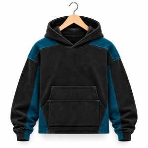 Sudadera Unisex de Corte Regular, Ecológica, 100% Algodón, Invierno, Color Block, Manga Raglán, con Bolsillo Canguro, 350g - Product Image 2