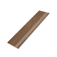Carreaux de rehaussement de marche de qualité supérieure 300x1200mm Carreaux d'escalier de finition en bois modernes Carreaux de plafond étanches et ignifuges