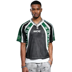 Maillot de football américain personnalisé par le fabricant, 100 % polyester, avec panneaux en maille respirante, uniforme d'équipe en polyester, OEM - Product Image 1