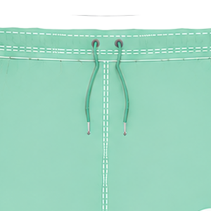 Pantalones Cortos de Rugby Verde Menta y Blanco con Cordón Ajustable, Cintura Elástica, Ribete en Contraste, Personalizables, Transpirables, para Entrenamiento Deportivo y Deportes de Equipo - Product Image 5