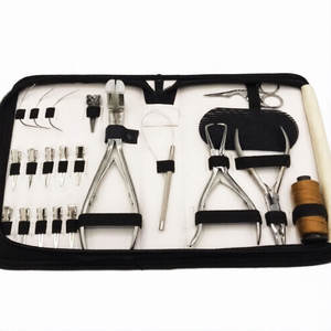 Juego de Pinzas Profesionales para Extensiones de Cabello, Pinzas de Seccionamiento de Cabello, Herramientas 100% de Acero Inoxidable, Fuertemente Fijadas - Product Image 2