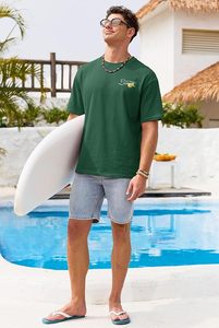 T-shirt pour homme à imprimé graphique, col rond décontracté, manches courtes, tissu léger et respirant, style streetwear élégant, à porter au quotidien - Product Image 5