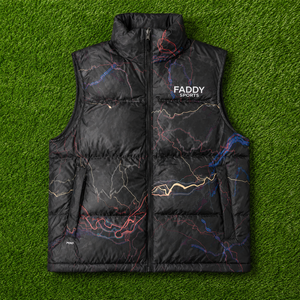 เสื้อกั๊กพัฟเฟอร์บุขนเป็ดสำหรับผู้ชาย 700 Fill Power กันลม ไม่มีแขนเสื้อ อุ่นสบาย บุผ้านวม  ลายพิมพ์แผนที่ สไตล์สตรีทแวร์ - Product Image 2