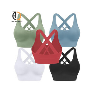 Sujetador Deportivo con Tirantes para Mujer, Sujetador de Yoga sin Costuras para Entrenamiento Físico, Ropa de Gimnasio con Logotipo Personalizado OEM, Ropa Interior de Yoga - Product Image 6