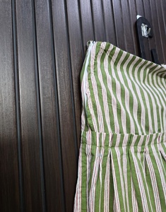 Falda midi plisada a rayas de cintura alta para mujer, estilo casual, tejida, cómoda y ajustada - Product Image 2