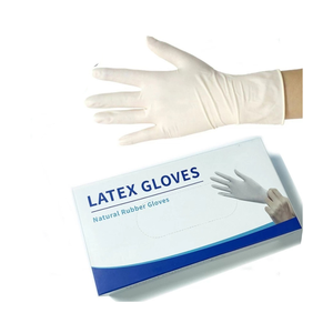 Gants d'examen longs en latex blancs sans poudre, fabriqués à l'ozone, fournitures médicales, instruments chirurgicaux de base en caoutchouc - Product Image 3