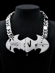 Collar de Cadena Plateada con Logo, Joyería Hiphop para Hombre, Colgante de Plata 925 para Uso Diario - Product Image 6