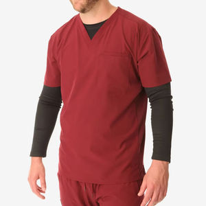 Nuevo Uniforme Médico de Manga Larga para Hombre, Camiseta Interior para Hospital, Veterinaria, Doctor, Ropa de Trabajo Quirúrgica, Kit de Uniformes Médicos - Product Image 6