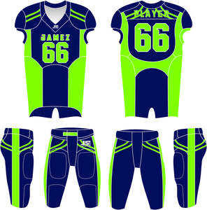 Uniformes de football américain personnalisés – Maillots et pantalons d'équipe sublimés – Ensemble de maillots et pantalons de football américain personnalisés OEM - Product Image 6
