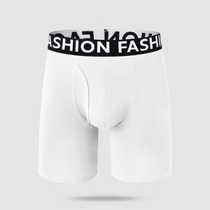 Wholesale <b>Custom</b> Men's Mid-Rise <b>Boxer</b> Briefs with Elastic Waist Quick Dry Soft Breathable Cotton OEM Service - Product Image 1
